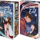 Zwei Buchcover: "Raising Evil: Rebirth" und "Raising Evil: Legacy" von Thea Hong, beide mit Paaren im asiatischen Kleidungsstil.