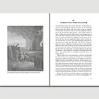 "III. Ausrottung der Kanaanäer" steht im Mittelpunkt. Links eine historische Illustration von Gustave Doré.