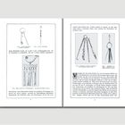 Zweiseitiger Buchausschnitt, zeigt Abbildungen und Beschreibungen antiker Toilettengeräte, mit Text über Funde aus Hallstatt.