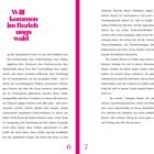 „Willkommen im Beziehungswald“. Zwei Seiten mit fortlaufendem Text, linksseitig nummeriert mit 6, rechtsseitig mit 7.
