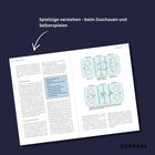 "Spielzüge verstehen - beim Zuschauen und Selberspielen." Zwei Seiten mit Text und Diagrammen über Eishockey-Strategien.