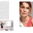 Links Text über Fujimara und #MeToo. Rechts eine Frau mit blauem Oberteil. Unten links zwei Personen an einem Bildschirm.