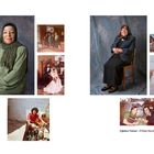 Çiğdem Yüksel – If Only You Knew, 2020–2024. Zwei Frauen auf Stühlen, umgeben von alten Fotos, teils in Hochzeitskleidung.