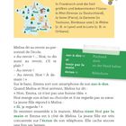 "In Frankreich sind die fünf größten und bekanntesten Flüsse: le Rhin..." Illustration einer Frankreich-Karte.