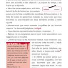 Indigné empört. "Obwohl Stéphane der einzige Mann in der Gruppe..." und ausführliche Erklärung zur Sprachregelung.