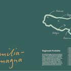 Emilia-Romagna, Regionale Produkte: Genusregion, bekannt für landwirtschaftliches Zentrum, fruchtbare Po-Ebene.