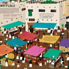 "The Marketplace" zeigt einen ägyptischen Markt voller Menschen, bunter Stände und Aktivitäten.