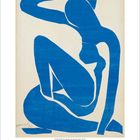 Text: „März“. Illustration eines blauen, stilisierten menschlichen Körpers auf beigem Hintergrund.