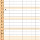 Kalenderblatt für März 2027 mit Wochentagen und Daten in Tabellenform. Orange Akzentfarbe.