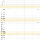 Kalender für März 2027, mit farbenfrohem Blumenthema und gelb markierten Sonntagen.