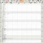 Kalenderseite für März 2017 mit floralem und Vogel-Design am oberen Rand, enthält Notizen.