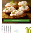 Räucherforellentatar. Kalenderblatt, 16. Februar, Dienstag. Foto: Baguettes mit Forellentatar und Dill garniert.