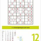 Text: "Schwierigkeitsgrad: sehr leicht", "Freitag 12 MÄRZ", Kalenderwoche, Sudoku-Raster.