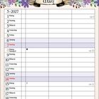 "Veilchen und Eier auf dem Teller, vielleicht kommt dann ja Ostern schneller." Kalenderblatt März 2027.