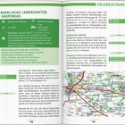1. Bukolische Landschaften im Haspengau. Erlebnis­touren. Karte der Umgebung mit markierten Punkten.