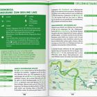 "DOMINICA: WANDERUNG ZUM BOILING LAKE", "ERLEBNISTOUREN". Informationen zur Wanderroute, Höhenmeter, Dauer, Karte rechts.