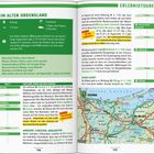 Texte: "IM ALTEN ORDENSLAND", "ERLEBNISTOUREN", "Bernstein finden", "Bei den Holländern", "in Gold aus uralten Zeiten". Karte unten.