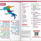 INHALT. Links: Regionen Italiens, Seitenzahlen. Rechts: Erlebnistouren, Gut zu wissen, Tipps, QR-Code für digitale Extras.