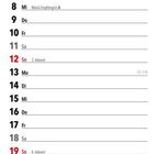 „Und warum kann ich nicht als Böller zur Silvesterparty gehen?“ „Die Zündschnur ist zu kurz.“ zeigt eine Illustration. Darunter ein Kalender für Dezember 2027.