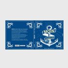 Blaues Malbuch-Cover mit weißem Anker-Design und dem Text: "MOIN - Endlich Watt zum Ausmalen". Enthält maritime Motive.