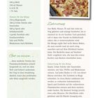 "Schnelle Flammkuchen ohne Hefe" für 5 Stück. Zutaten: Mehl, Wasser, Öl, Salz; Belag: Quark, Crème fraîche, Speck, Zwiebeln.