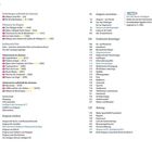 Zwei Seiteninhalte: links Sehenswürdigkeiten und Arles, rechts praktische Reisetipps und Anhang, inklusive Seitenzahlen.