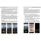 Eine Anleitung für Foto- und Videoaufnahmen. Grafiken zeigen Smartphone-Screens mit verschiedenen Kamera-Einstellungen.
