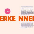 Text: "Part I" auf rosa Kreis, darunter orange: "ERKE NNEN". Zwei Absätze in kleinerer blauer Schrift.
