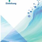 Text: "1 Einleitung". Illustration mit abstrakten blauen und grünen Wellen und Kreisen.