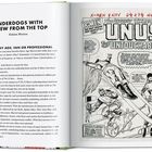 Text links: Titel "Underdogs with a View from the Top" von Fabian Nicieza. Comic-Seite rechts, Abbildung: X-Men kämpfen.