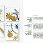 Texte auf der linken Seite: Werkzeuge auflisten und Schritte beschreiben. Rechts Anleitungen zum Basteln von Mobiles.