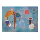 „3“ und Zahlen von 1 bis 31. Abstrakte Kunst mit Kreisen, Linien und geometrischen Formen auf blauem Hintergrund.