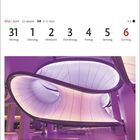 Mai | Juni, Kalenderwoche 22, Tage 31.5. bis 6.6. Bild der Winton Gallery im Science Museum mit violettem Design.