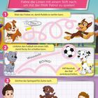 Gefühle: Wie fühlen sich die Welpen? Ziehe Linien zu traurig, fröhlich, überrascht. Lösung auf der Rückseite.