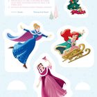 WINTERLICHE PRINZESSINNEN: Schneide Figuren aus, stecke sie in Schlitze der Aufsteller. Prinzessinnen verzieren Winterdeko! Drei Prinzessinnen in Winterkleidung, eine auf Schlittschuhen, eine auf einem Schlitten und eine mit rotem Umhang.