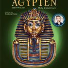 Text: "Das alte Ägypten", "Sabine Klauser", "Mirko Drotschmann", "illustriert von Kristina Kister". Illustration einer goldenen Pharaonenmaske.