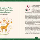 Wie die kleinen Putten auf Raffaels Sixtinische Madonna kamen. 2. Dezember. Illustration: Ein Reh mit bunten Blättern.