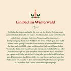 Ein Text erklärt, wie man mit Kerzen und ätherischen Ölen ein entspannendes Waldbad zu Hause genießen kann. Oben ein Kerzenlogo.