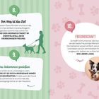 8. Der Weg ist das Ziel. 9. Das Ankommen genießen. 10. Freundschaft. Bild von zwei Hunden.