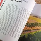 „Wie weit ist für mich richtig weit?“ Text über persönliche Grenzen, daneben Landschaftsfoto mit Feldern und Bäumen.