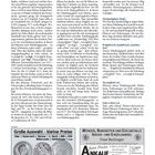 Texte: "Handhabung", "Erhaltungsgrade", "Erstabschlag (EA)", "Stempelglanz (Stgl.)", "Prägefrisch, bankfrisch, unzirkuliert", "Vorzüglich (vz)", "Sehr schön (ss)", "Große Auswahl - kleine Preise", "Ankauf", "Münzen, Banknoten und Edelmetalle".

Unten Werbeanzeigen mit Kontaktdaten.