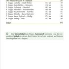 Seite mit gelbem Balken oben, Titel "Der Malerweg in 8 Etappen", listet Etappen mit Kilometern und Seitenzahlen auf.