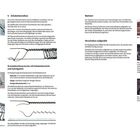Erbskettenreihen, Ärmelabschlussrüsche, Wattiert, Verschoben aufgenäht. Beschreibt detaillierte Nähtechniken mit Abbildungen.