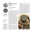 "Lesetext zum Heilig-Abend-Stroh. Tradition des Erzgebirges aus dem 19. Jahrhundert. Bild zeigt Stube mit Stroh."