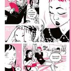 Dialoge: "Jeez, Priya! Mach mal fünf Minuten Pause!", "Ich schmelze in diesem Ding!", "Das erste Mal hier?", "Oh!" Comic-Stil.