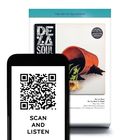 Eine Handy-Anzeige mit QR-Code, daneben ein 90er-Cover von "De La Soul is Dead".