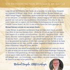 "Die Entstehung von Hommage an Jeanne" steht oben. In der Mitte ein Text über Musik und eine Hommage mit 528 Hertz. Unten rechts ist ein Foto.