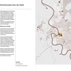 "Die Innenstadt als multifunktionales Herz der Stadt weiterdenken." Links Text über städtische Entwicklung, rechts eine Karte.
