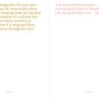 Links: Zitat von Maria Lassnig über Malerei und Empfindung. Rechts: Zitat von Edvard Munch über Natur und Wahrnehmung.