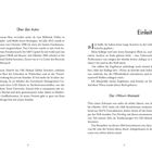 Text links oben: "Über den Autor". 
Text rechts oben: "Einleitung". 
Text rechts unten: "Der »Wow«-Moment".
Links Blocktext, rechts Zitat und Blocktext.